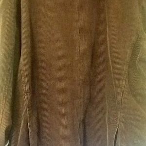 Men's Long Slv Regular Fit Corduroy Casual Blaz